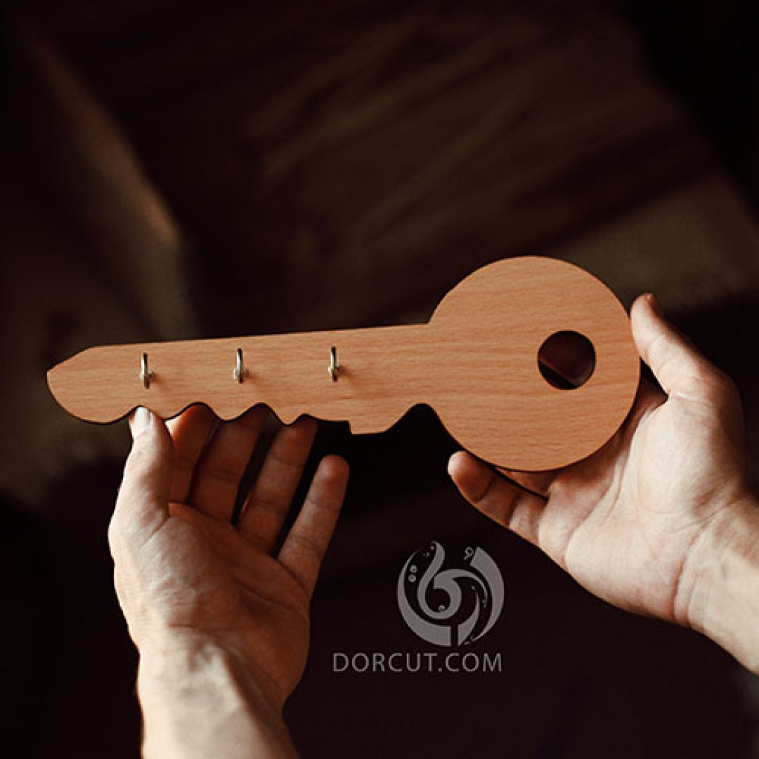 جاکلیدی کلیدچوبی - دیوارکوب - چوبی